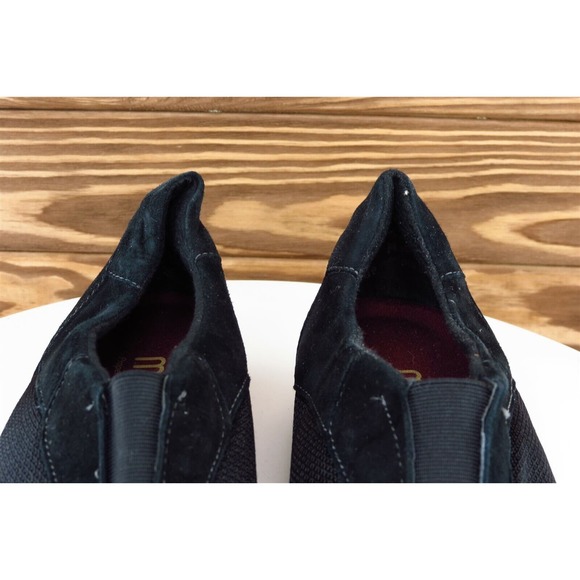 Munro Women Size 7.5 M Black Leather Slip On Flats Comfort Casual - Picture 3 of 8